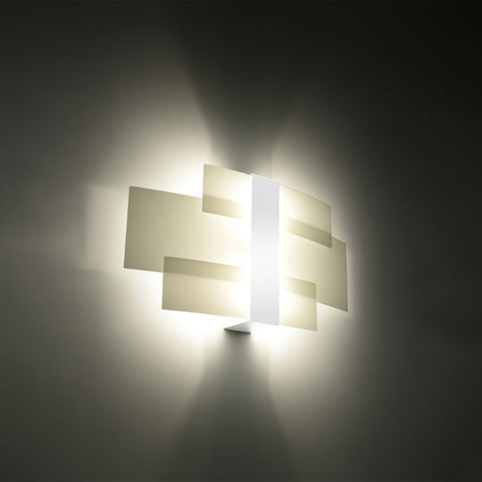 Sollux Celia Modern Lamp Wall with Socket G9 White 42x20x15cm