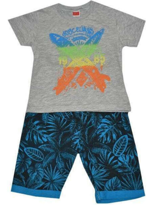 Joyce Kids Set with Shorts Summer 2pcs Gray