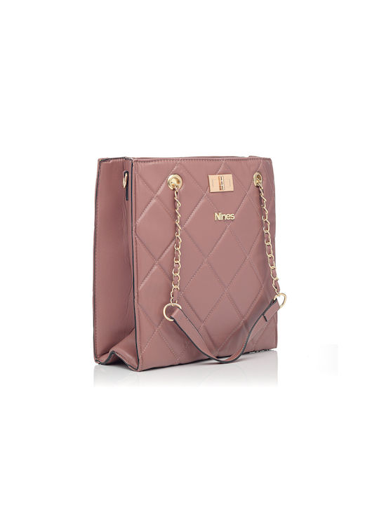 Nines Damen Tasche Schulter Rosa