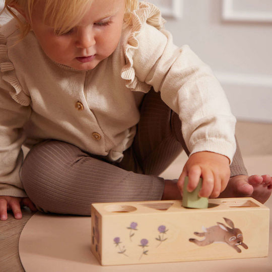 Filibabba Formensortierspiel Shape Sorter aus Holz für 18++ Monate