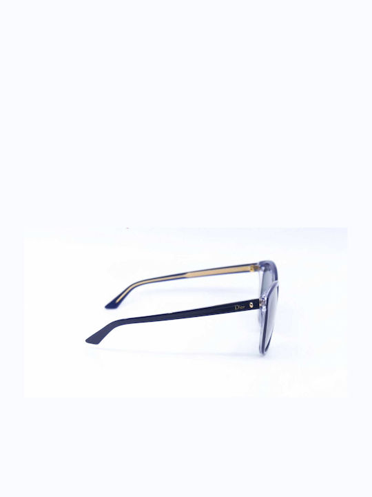 Dior Montaigne Women's Sunglasses with Blue Plastic Frame and Blue Lens 22KS MVTHD