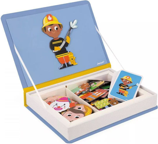 Janod Magnetic Construction Toy Professions for Children 3+ years+ Years