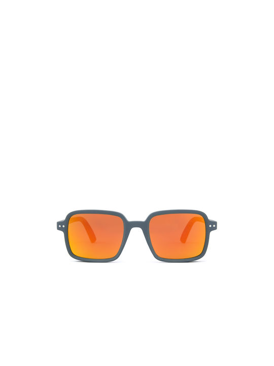 Sun's Good Sunglasses with Gray Plastic Frame and Orange Lens SG21C010