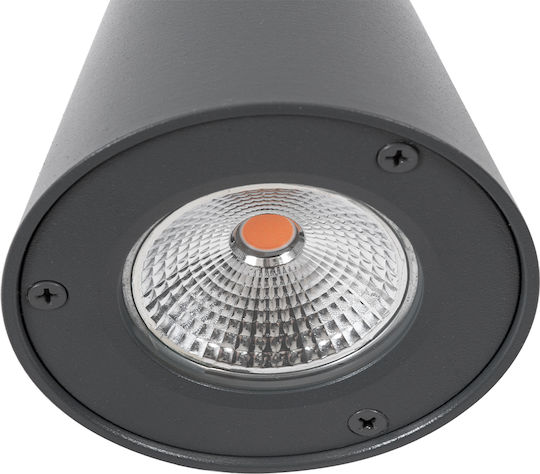 GloboStar Gardenia Wall-Mounted Outdoor Lighting Spot LED IP65 7W with Warm White Light Double Beam 9.5x13x7.7cm