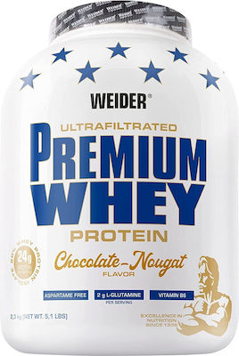 Weider Ultrafiltrated Premium Whey Whey Protein with Flavor Chocolate Nougat 2.3kg