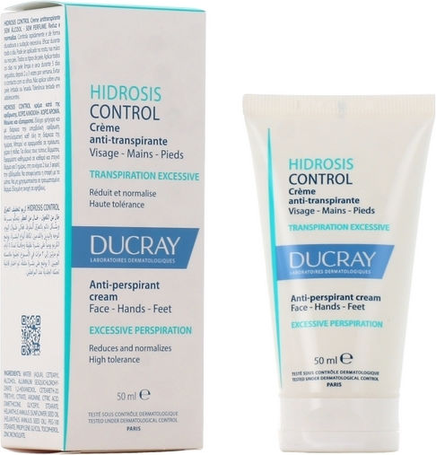 Ducray Hidrosis Control Face, Hands & Feet Αποσμητικό σε Κρέμα 50ml