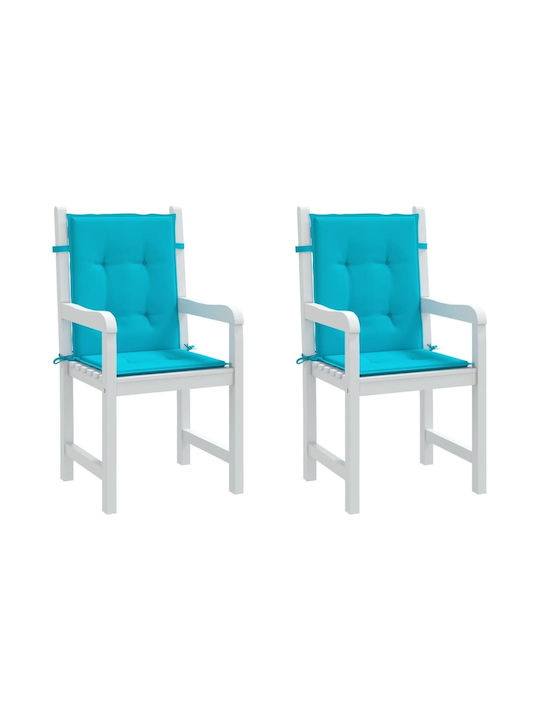 vidaXL Garden Chair Cushions with Backrest Grey 2 Pieces 50x100cm