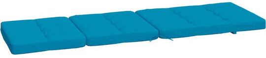 vidaXL Wasserdichtes Sonnenbank-Kissen mit Rückenlehne Hellblau 2Stück 55x180cm