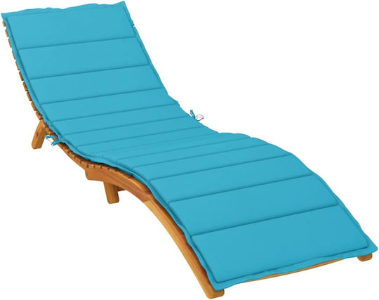vidaXL Wasserdichtes Sonnenbank-Kissen Mit Rückenlehne Grau 200x60cm