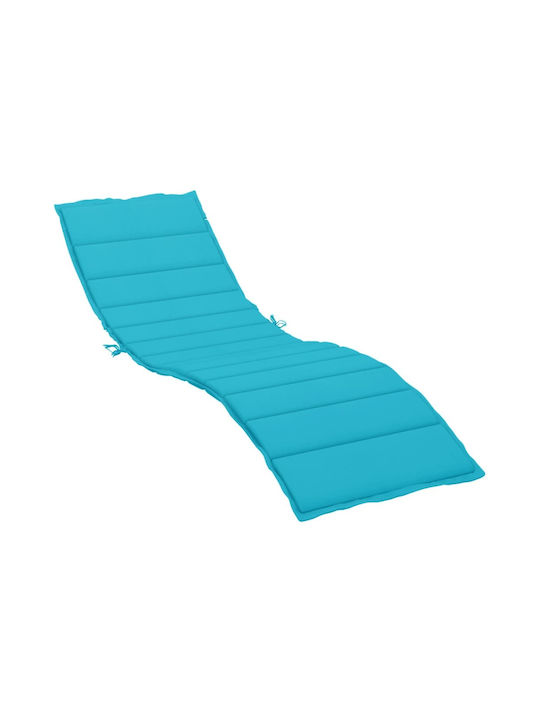 vidaXL Waterproof Sun Lounger Cushion Turquoise 200x50cm.