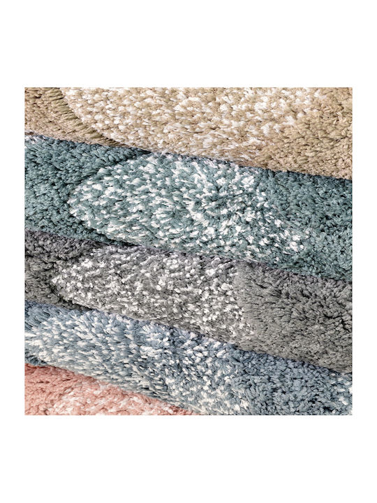 Lino Home Non-Slip Bath Mat Cotton Vengo 2500000757 Blue 50x80cm