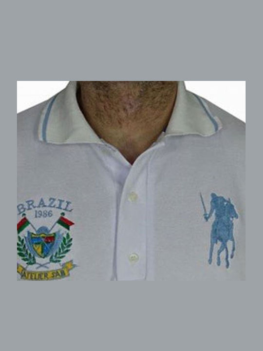 Polo Bluză cu mânecă scurtă Albă