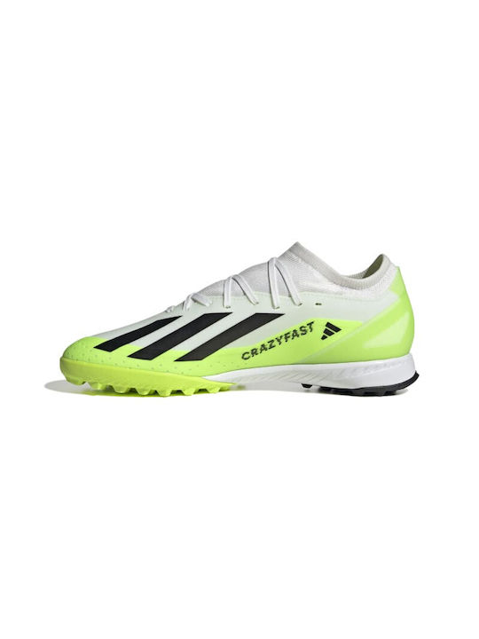 adidas X Crazyfast.3 Football Shoes with Molded Cleats White