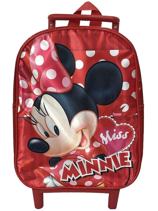 Disney School Bag Trolley Kindergarten in Red color