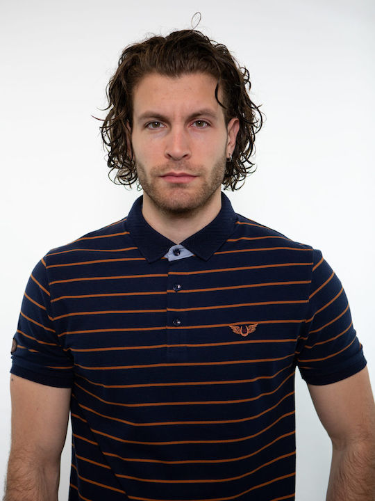 Side Effect Men's Blouse Polo Navy Blue