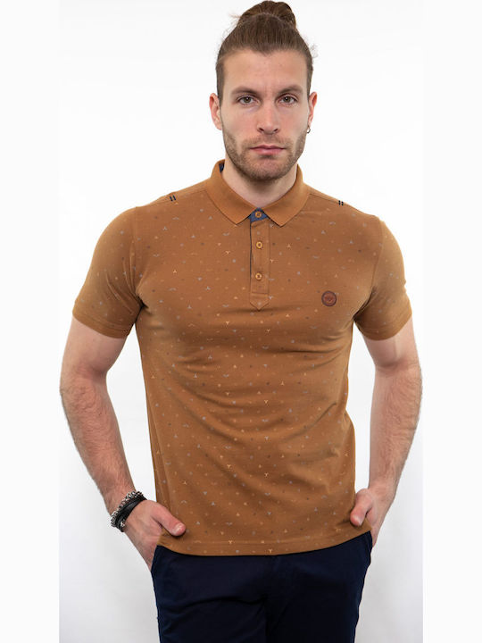 Polo Kurzarmbluse Brown