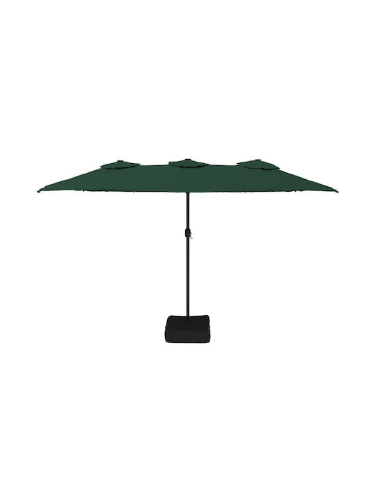 Runder Metall-Garten- und Terrassen-Sonnenschirm Grüne F4.49xY2.45m