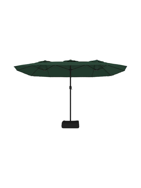 Runder Metall-Garten- und Terrassen-Sonnenschirm Grüne F4.49xY2.45m