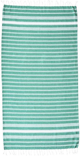Butlers Beach Towel Cotton Turquoise with Fringes 170x90cm.
