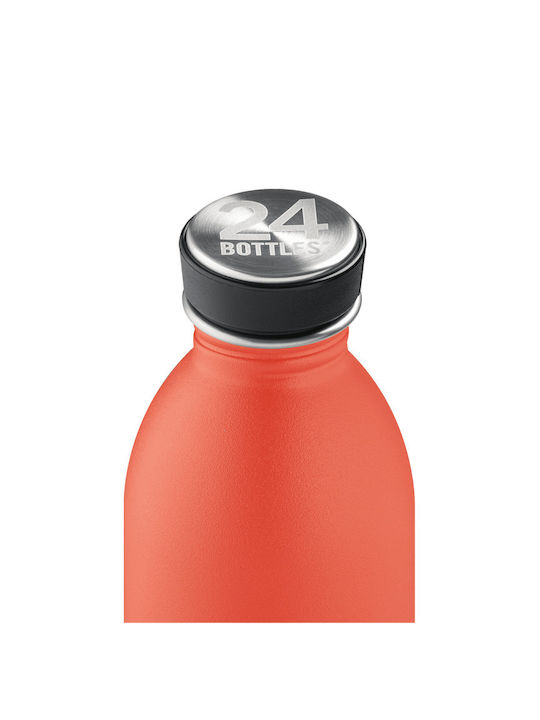 24Bottles Παγούρι Ανοξείδωτο 500ml Πορτοκαλί