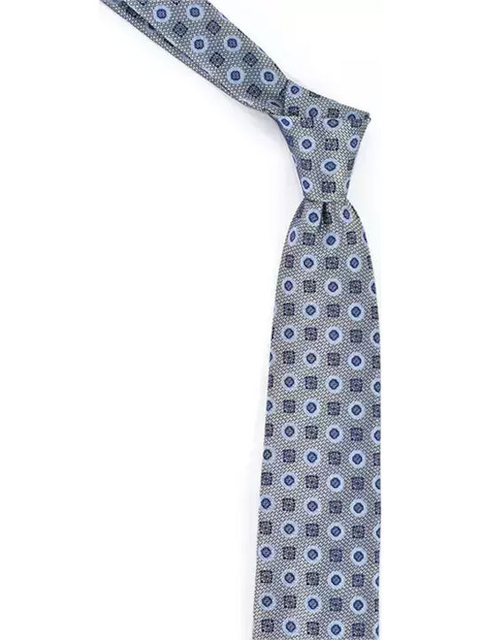Makis Tselios Fashion Herren Krawatte Monochrom in Hellblau Farbe