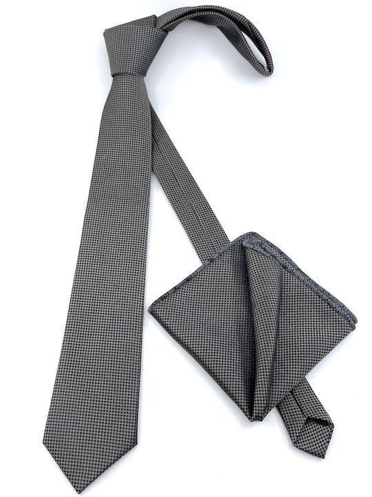 Legend Accessories Men's Tie Set Printed Gray