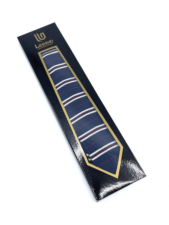 Legend Accessories Cravată pentru Bărbați Sintetic Tricotată Tipărit în Culorea Albastru marin
