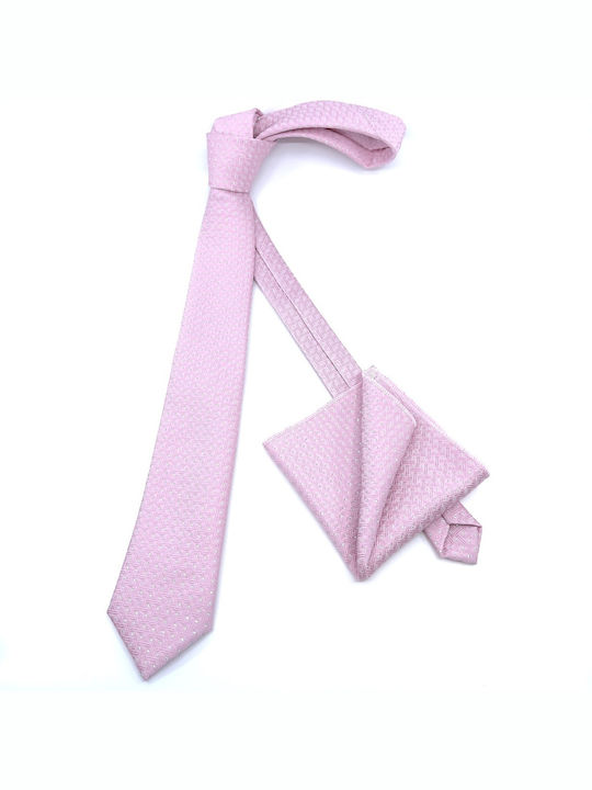 Legend Accessories Herren Krawatten Set Gedruckt in Rosa Farbe