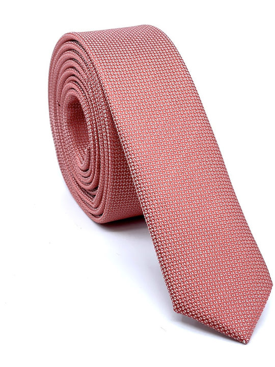 Legend Accessories Σετ Ανδρικής Γραβάτας Μονόχρωμη σε Πορτοκαλί Χρώμα L-047-74-4.5CM