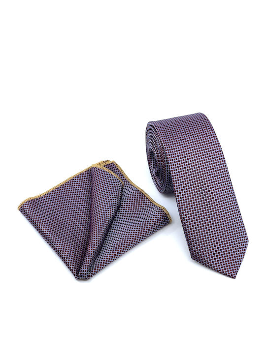 Legend Accessories Set de Cravată pentru Bărbați Tipărit în Culorea Violet