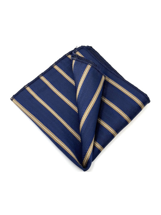 Legend Accessories Set Herren Krawatte Seide mit Mustern in Blau Farbe