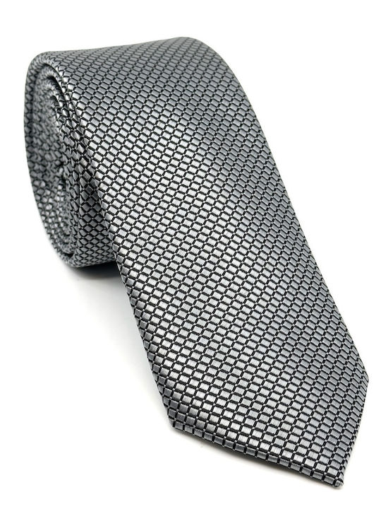 Legend Accessories Σετ Ανδρικής Γραβάτας με Σχέδια σε Γκρι Χρώμα Legend Accessories Σετ Ανδρικής Γραβάτας με Σχέδια σε Γκρι Χρώμα