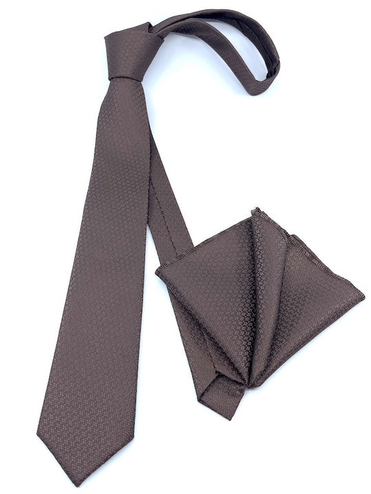 Legend Accessories Men's Tie Set Monochrome Brown