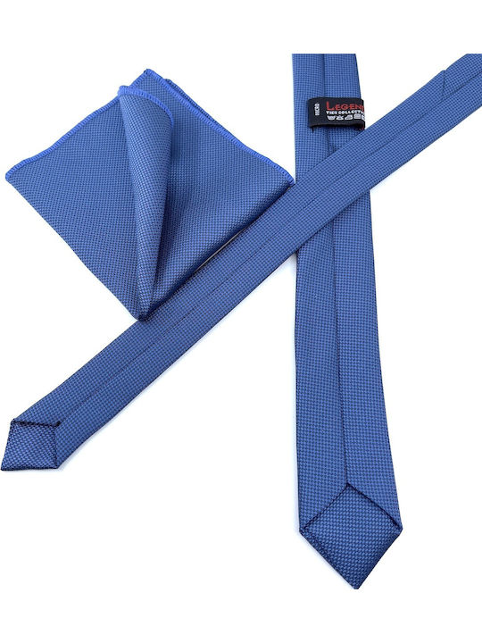 Legend Accessories Herren Krawatten Set Gedruckt in Blau Farbe L-047-4.5CM-33
