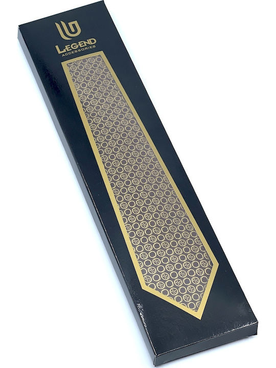 Legend Accessories Set de Cravată pentru Bărbați Tipărit în Culorea Maro