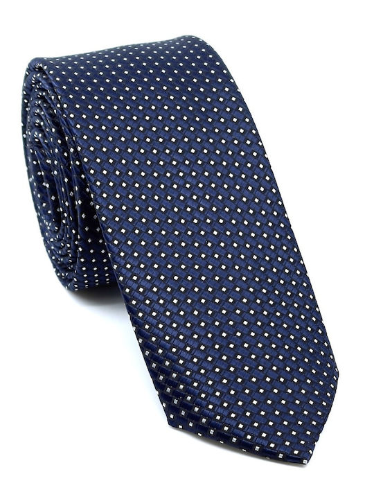 Legend Accessories Σετ Ανδρικής Γραβάτας με Σχέδια σε Navy Μπλε Χρώμα