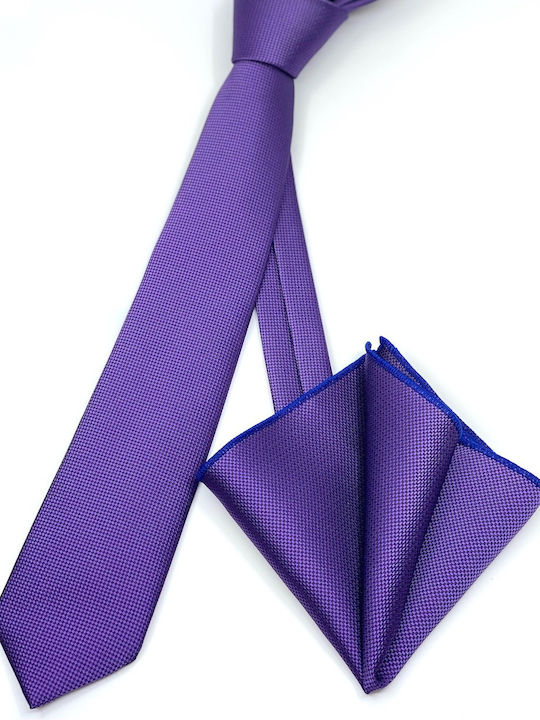 Legend Accessories Synthetic Men's Tie Set Monochrome Purple