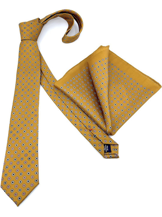 Legend Accessories Herren Krawatte Seide Gedruckt in Braun Farbe
