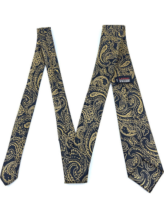 Legend Accessories Set de Cravată pentru Bărbați Tipărit în Culorea Auriu