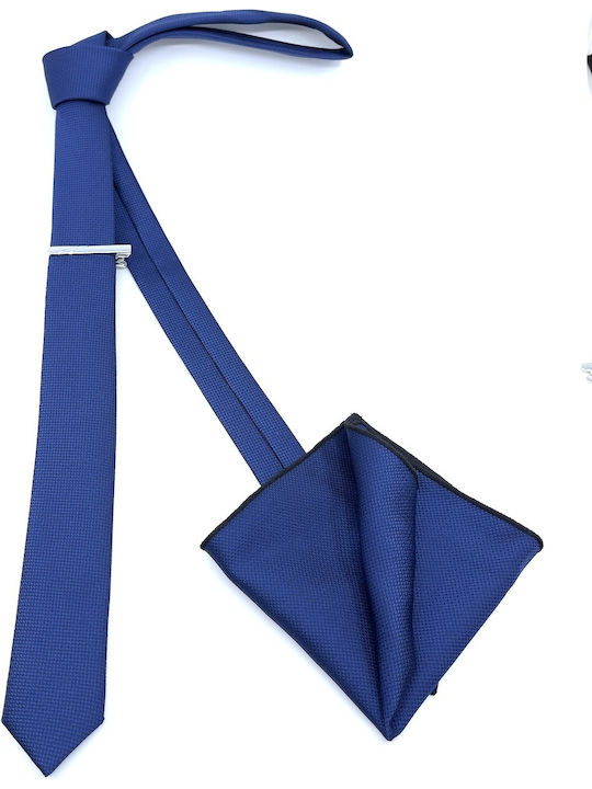 Legend Accessories Synthetic Men's Tie Set Monochrome Blue