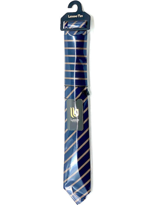 Legend Accessories Synthetic Men's Tie Set Printed Blue