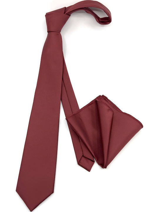 Legend Accessories Men's Tie Set Monochrome Burgundy