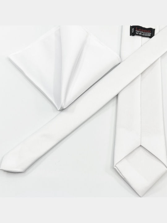 Legend Accessories Men's Tie Set Monochrome White