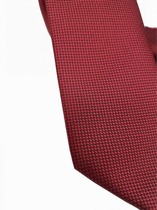 Legend Accessories Herren Krawatte Synthetisch,Polyester/Cotton/Leather Monochrom in Rot Farbe