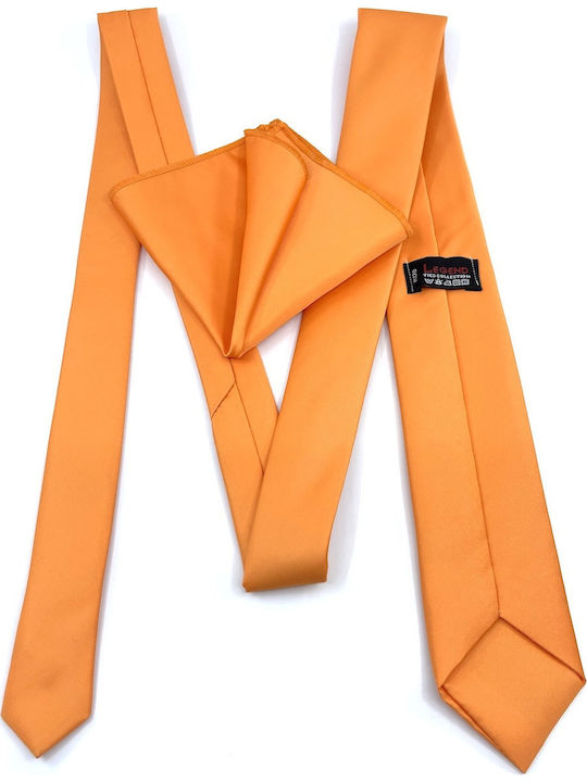 Legend Accessories Men's Tie Set Monochrome Orange