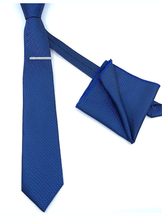 Legend Accessories Herren Krawatte Monochrom in Blau Farbe