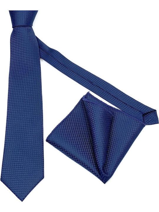 Legend Accessories Σετ Ανδρικής Γραβάτας Συνθετική Μονόχρωμη σε Navy Μπλε Χρώμα Legend Accessories Σετ Ανδρικής Γραβάτας Συνθετική Μονόχρωμη σε Navy Μπλε Χρώμα