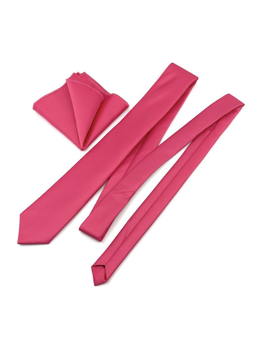 Legend Accessories Men's Tie Set Monochrome Fuchsia