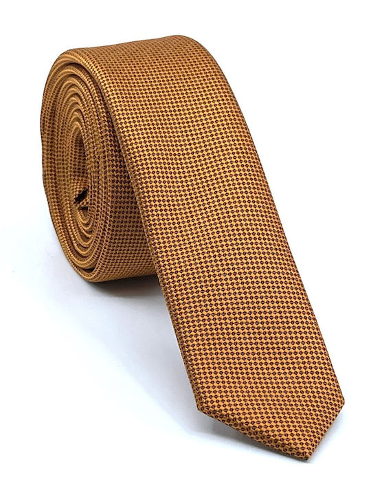 Legend Accessories Men's Tie Set Synthetic Monochrome in Orange Color L-047-4.5CM-78