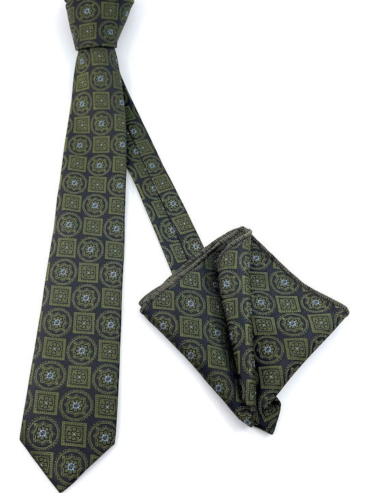 Legend Accessories Men's Tie Set Printed Green